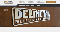 Desktop Screenshot of delmetal.com.ar