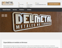 Tablet Screenshot of delmetal.com.ar